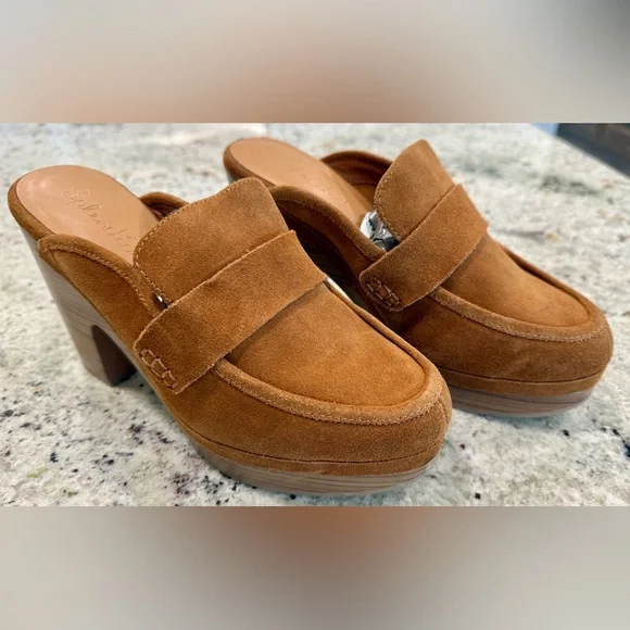 Splendid Super Cute Brown Suede Mules - Picture 4 of 12